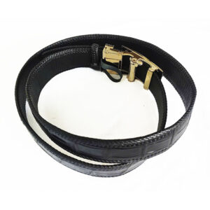 Thắt lưng da cá sấu nam D3166 đan viền thủ công