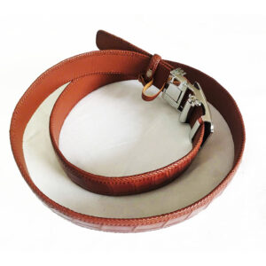 Thắt Lưng Da Cá Sấu Hoa Cà Đan Viền 3.5F – D3166