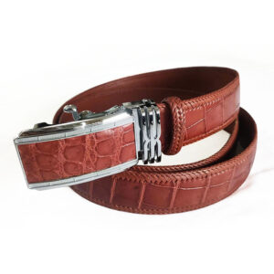 Thắt Lưng Da Cá Sấu Hoa Cà Đan Viền 3.5F – D3166
