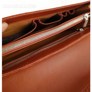 Ví Nữ Da Cá Sấu Hoa Cà Cầm Tay Nâu Đỏ 1198