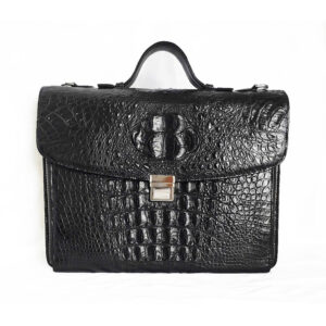 Túi Xách Da Cá Sấu Nam Hoa Cà 0159