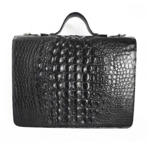 Túi Xách Da Cá Sấu Nam Hoa Cà 0159