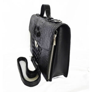 Túi Xách Da Cá Sấu Nam Hoa Cà 0159