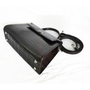 Túi xách nữ cá sấu Hoa Cà nâu sô 0194